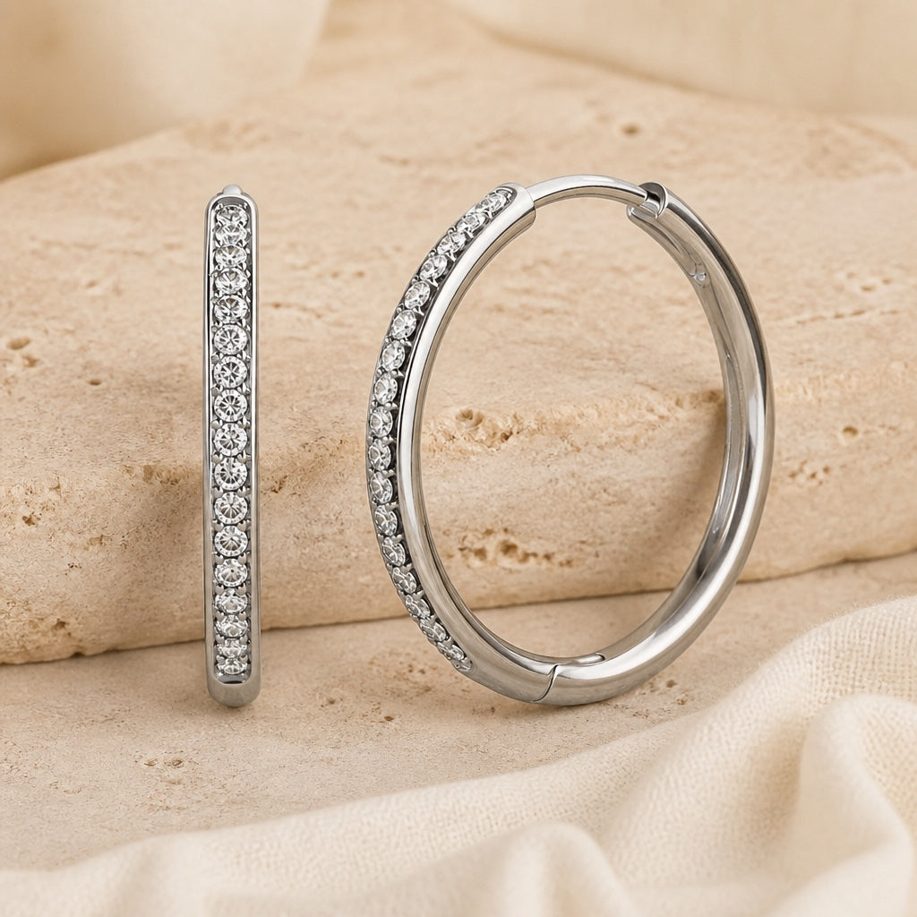 Sorel Pave Gold Timeless Earrings