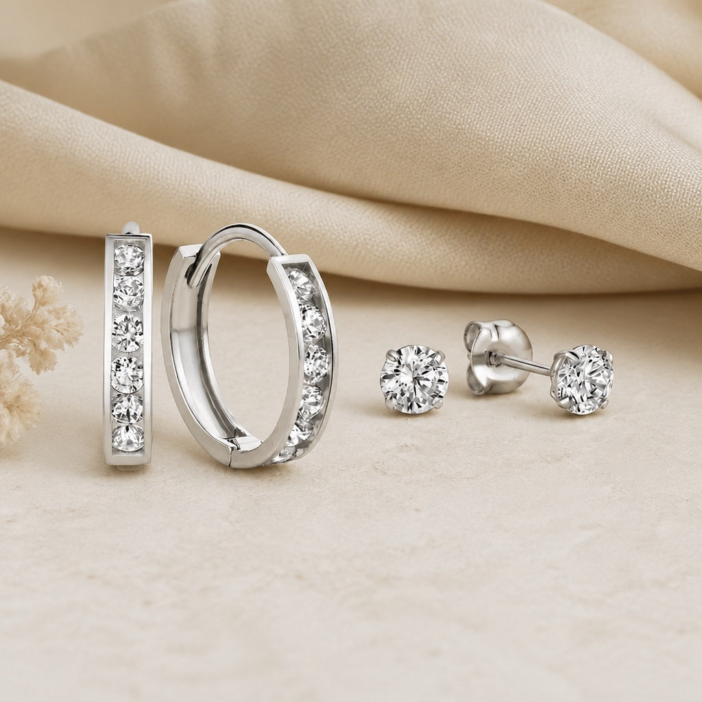 Dara Gold Earrings Set