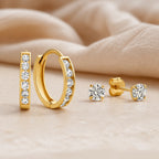 Dara Gold Earrings Set