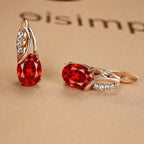 Veressa Ruberine Crystal Earrings