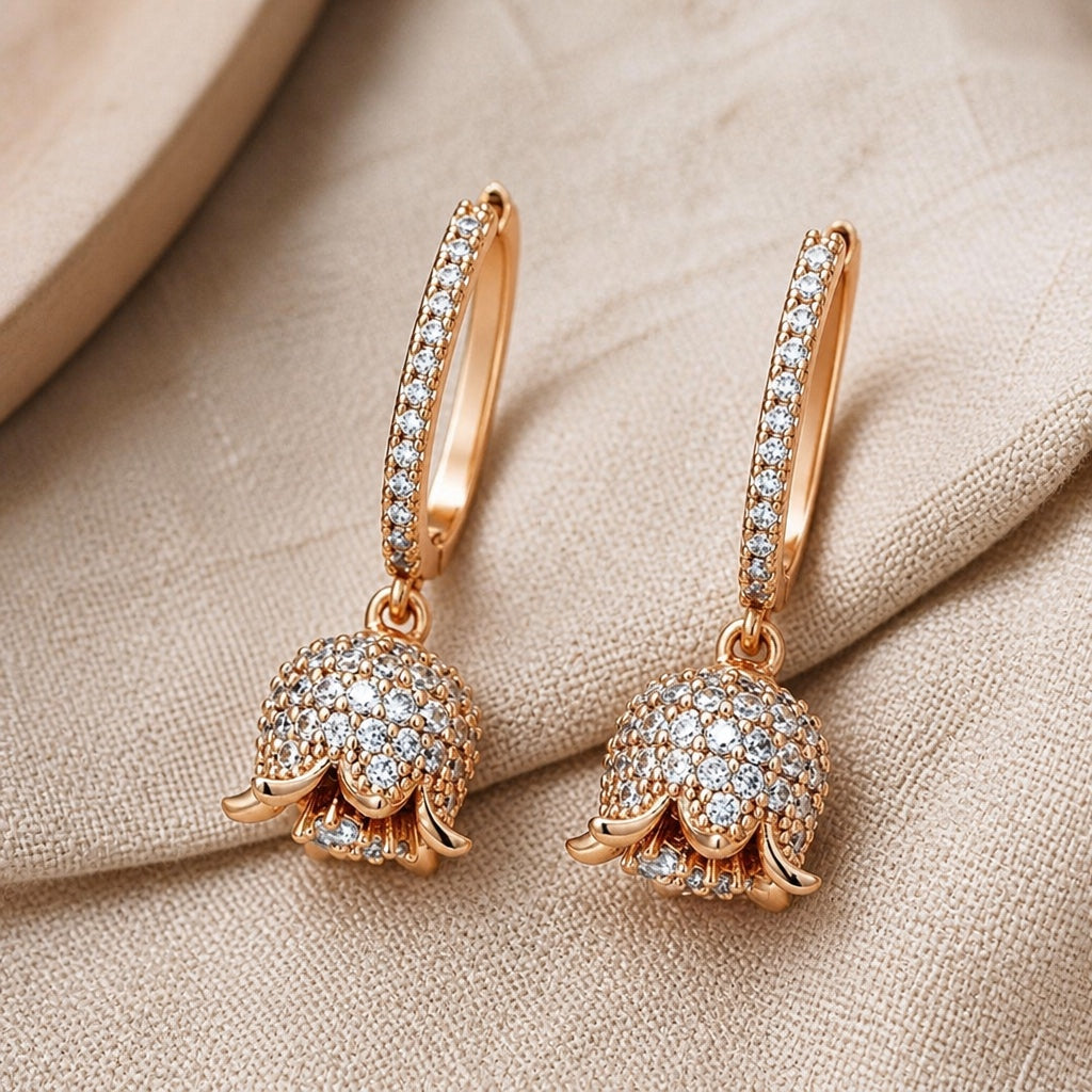 Bright Golden Bells Earrings
