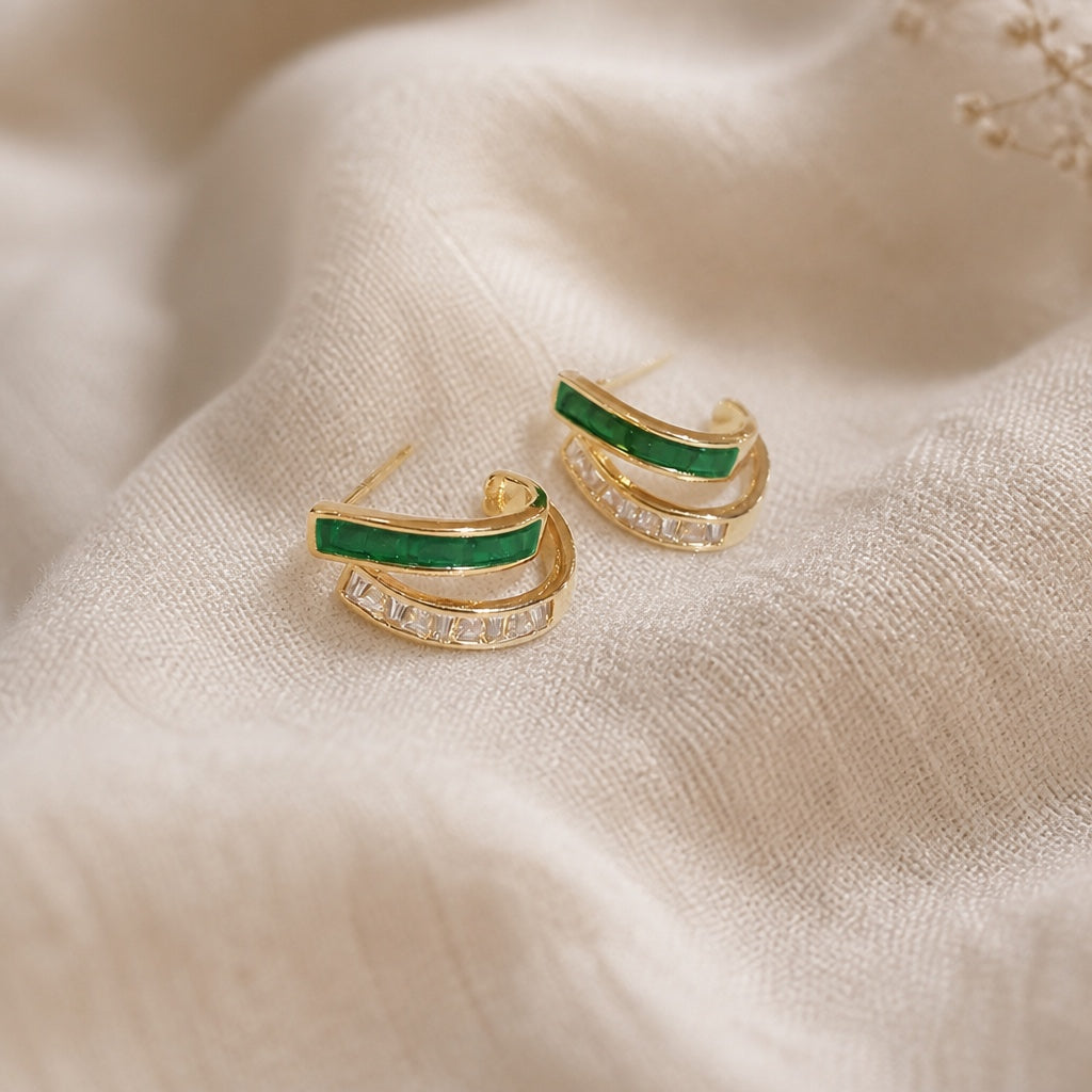 Chloe Foliage Gold Earrings