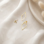 Vintage Geometric Golden Earrings