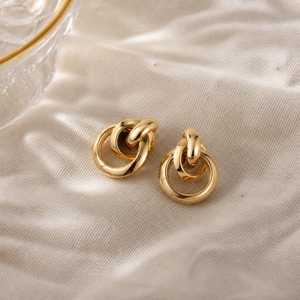 Luxe Minimalist Gold Earrings