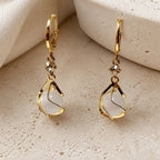 Opal Golden Dangling Earrings