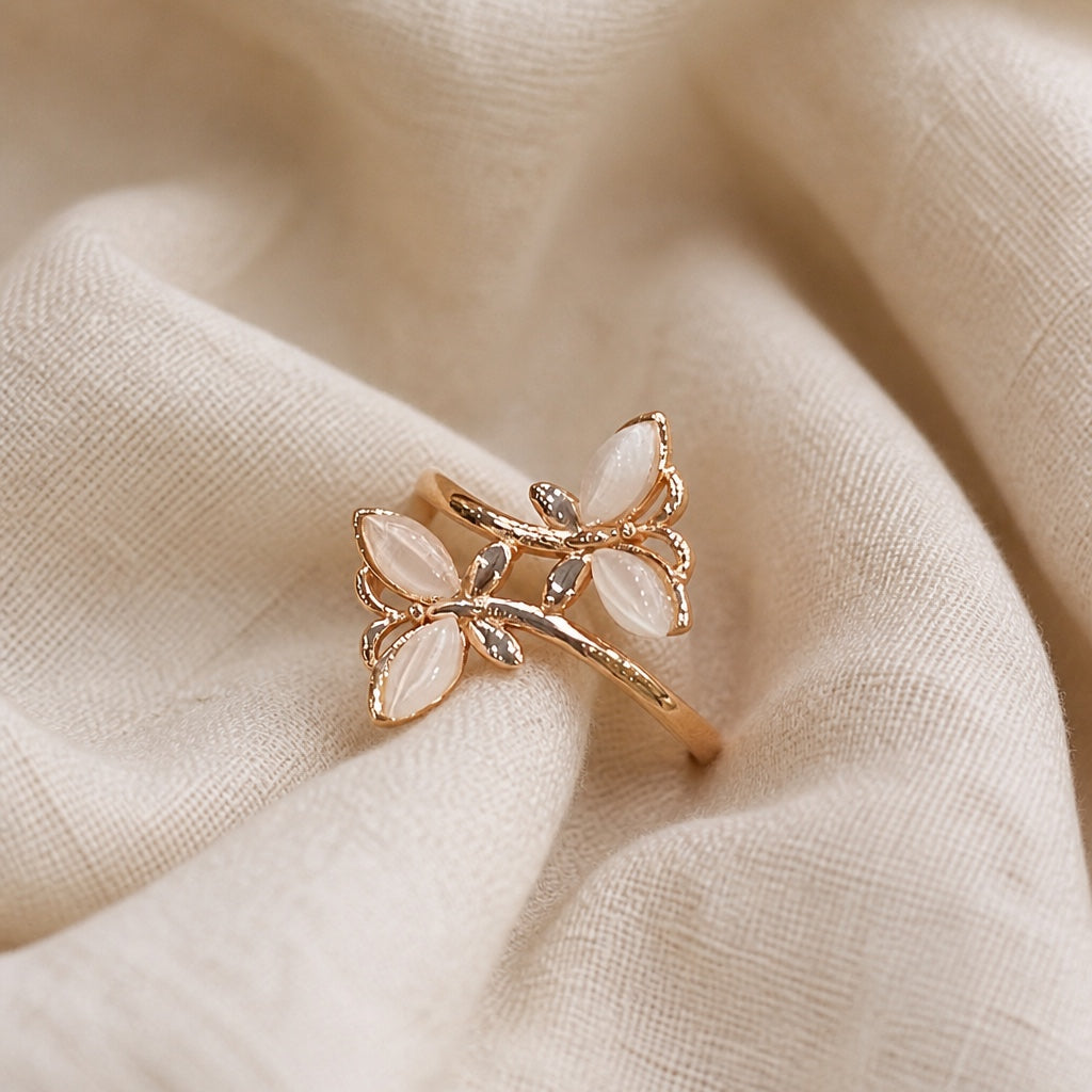 Classic Butterfly Golden Ring