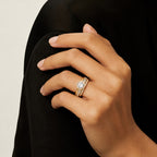 Iconic Inlaid Crystal Gold Ring