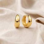 Rue Elegant Golden Mini Hoops