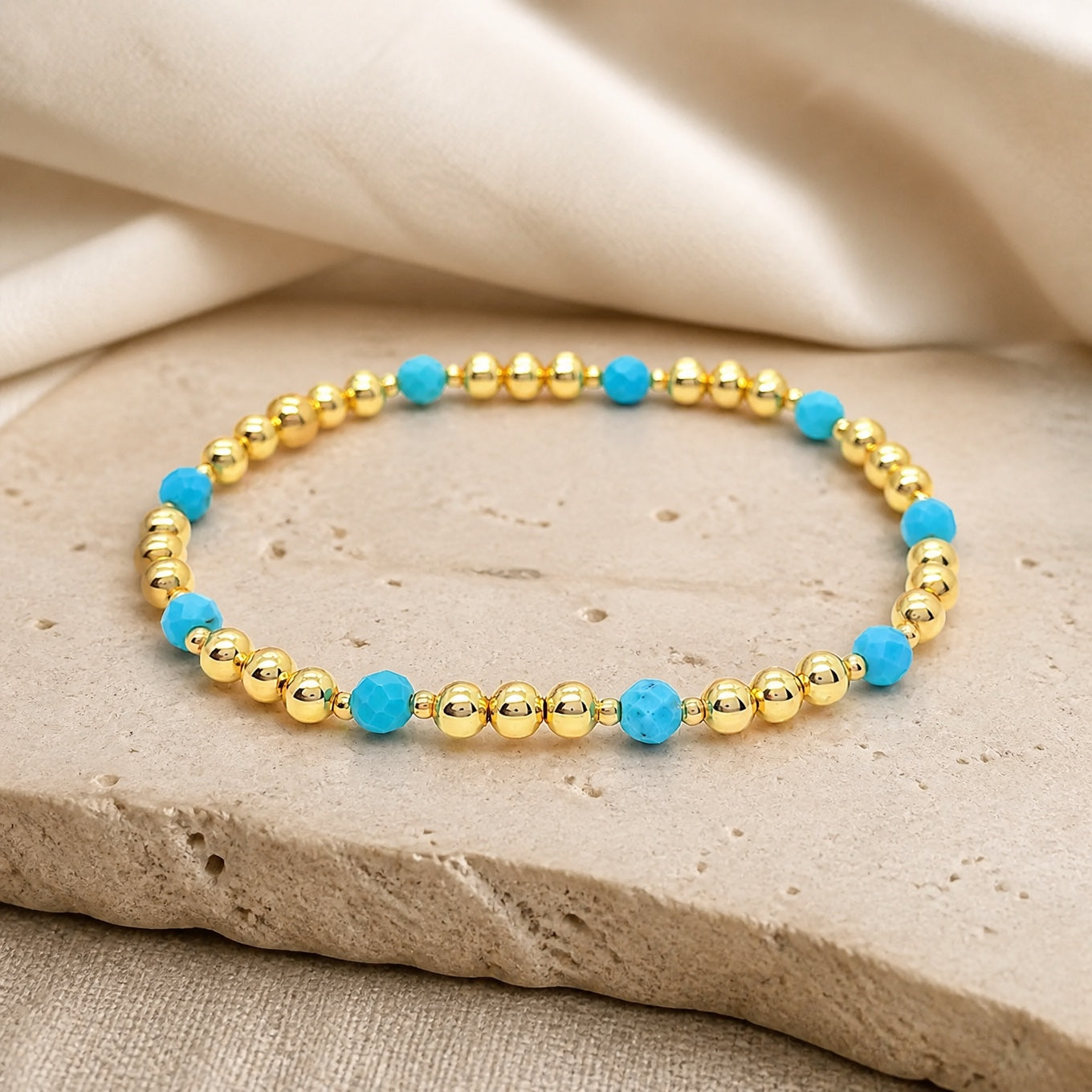 Vintage Turquoise Cross Bracelet