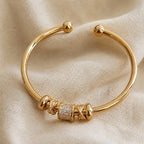 Adjustable Gold Charm Bracelet