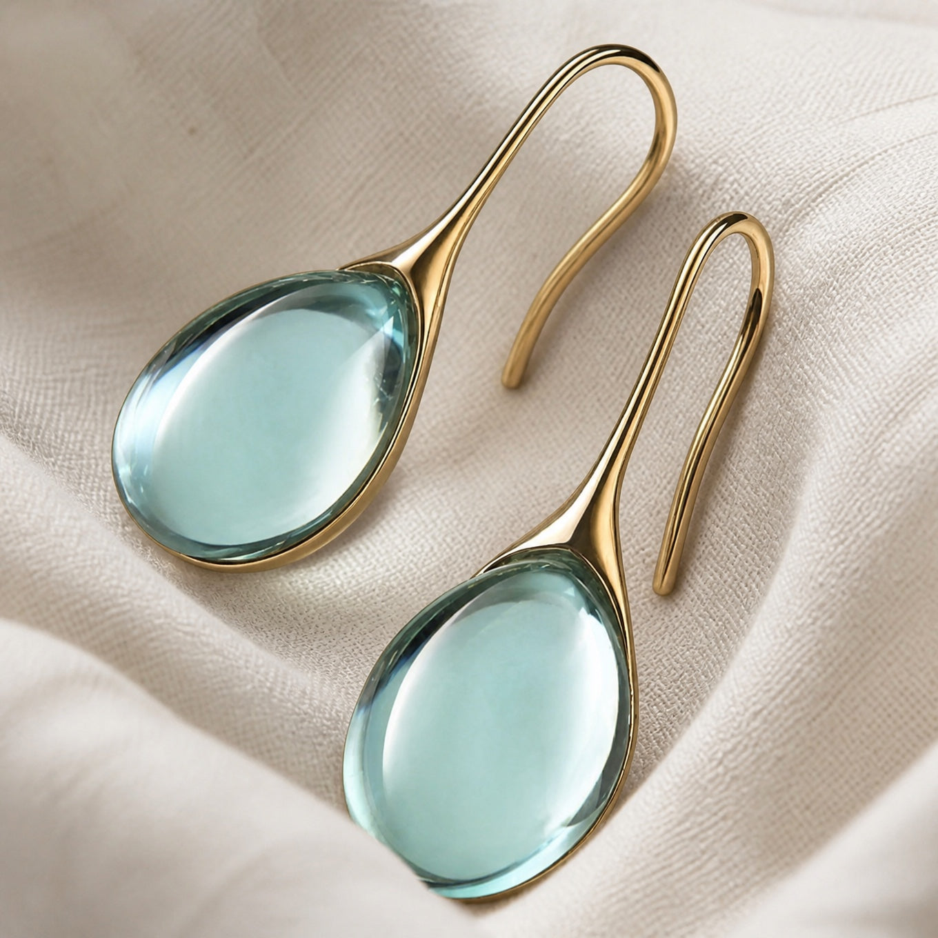 Crystal Drop Gold Silver Earrings