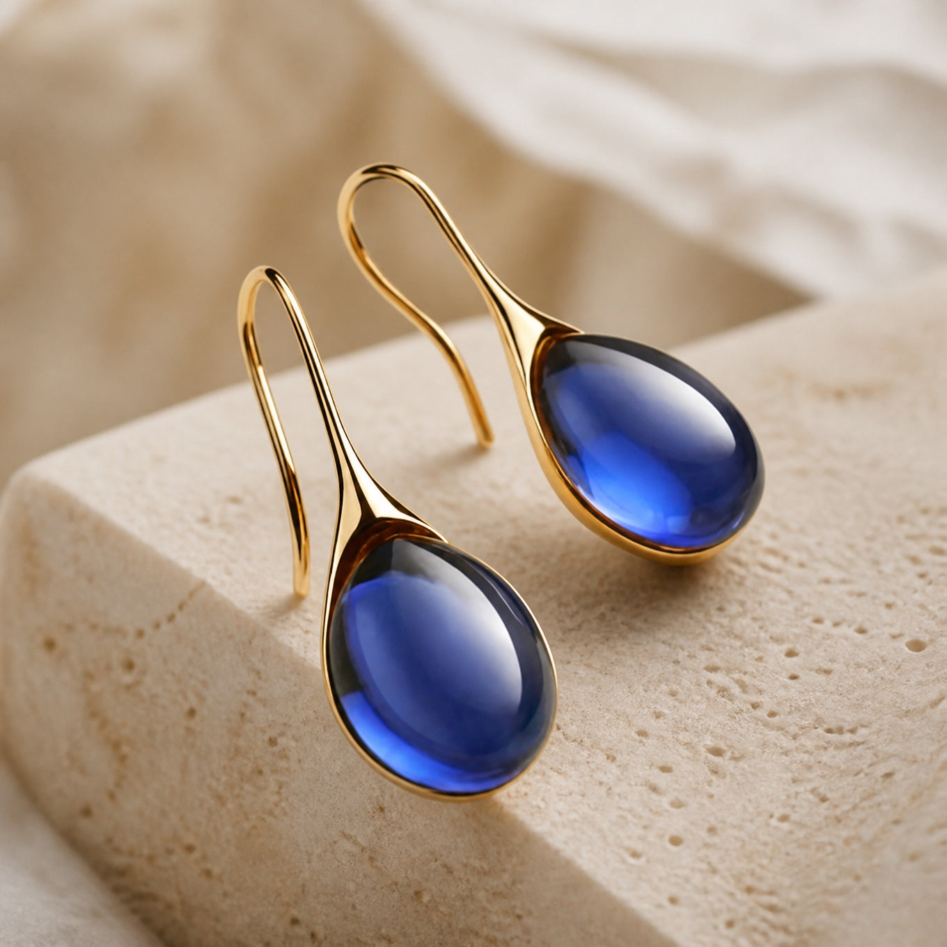 Crystal Drop Gold Silver Earrings