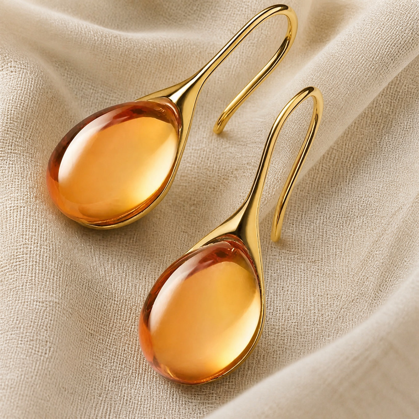 Crystal Drop Gold Silver Earrings