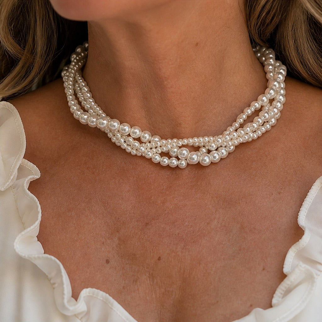 Organic Pearl Baroque Necklace
