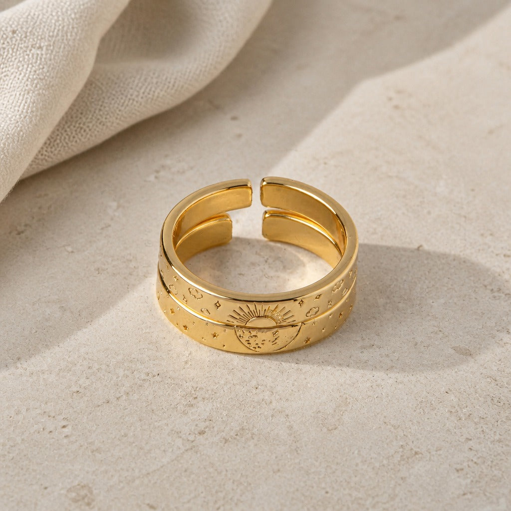 Delicate Gold Adjustable Ring