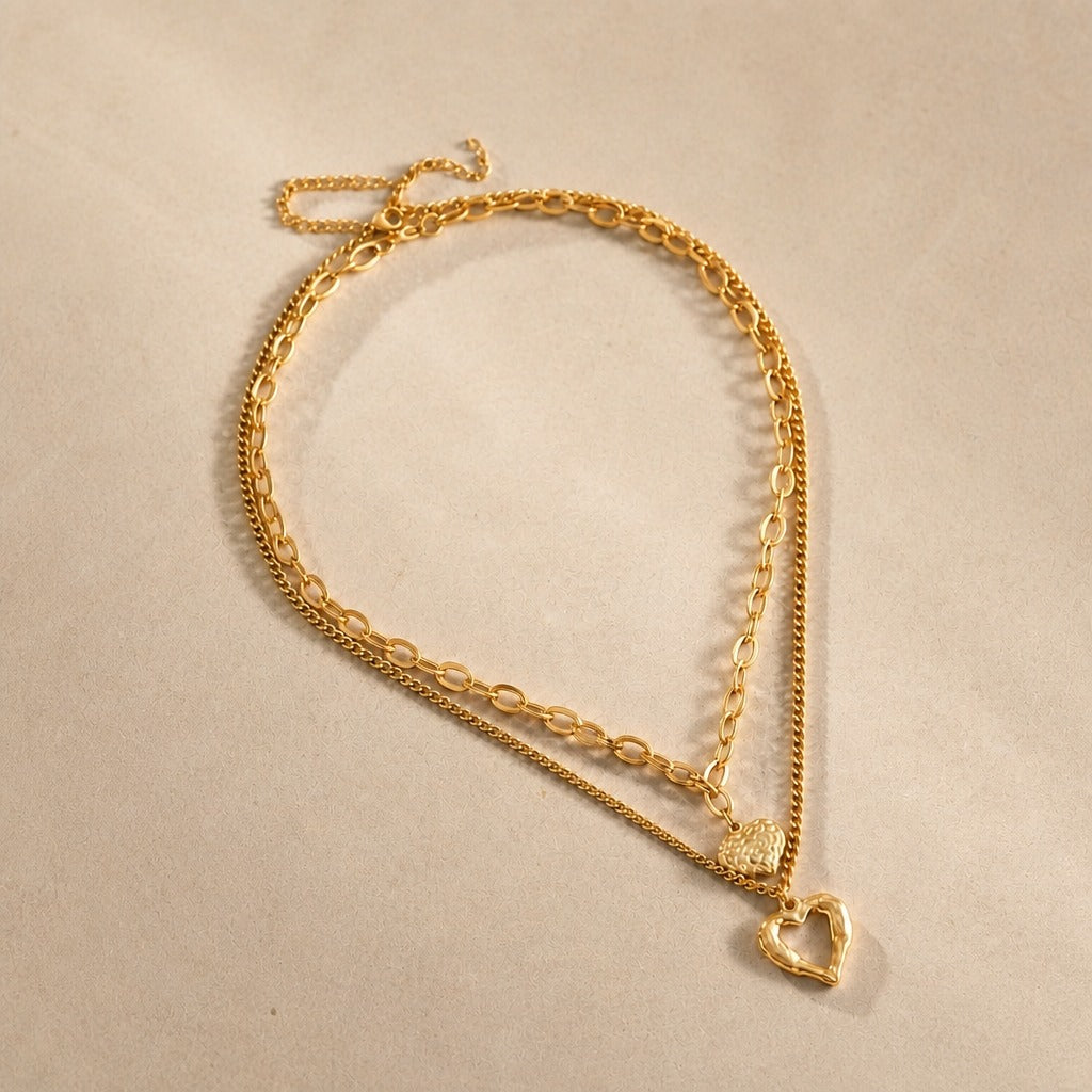 Celeste Double Chain Necklace