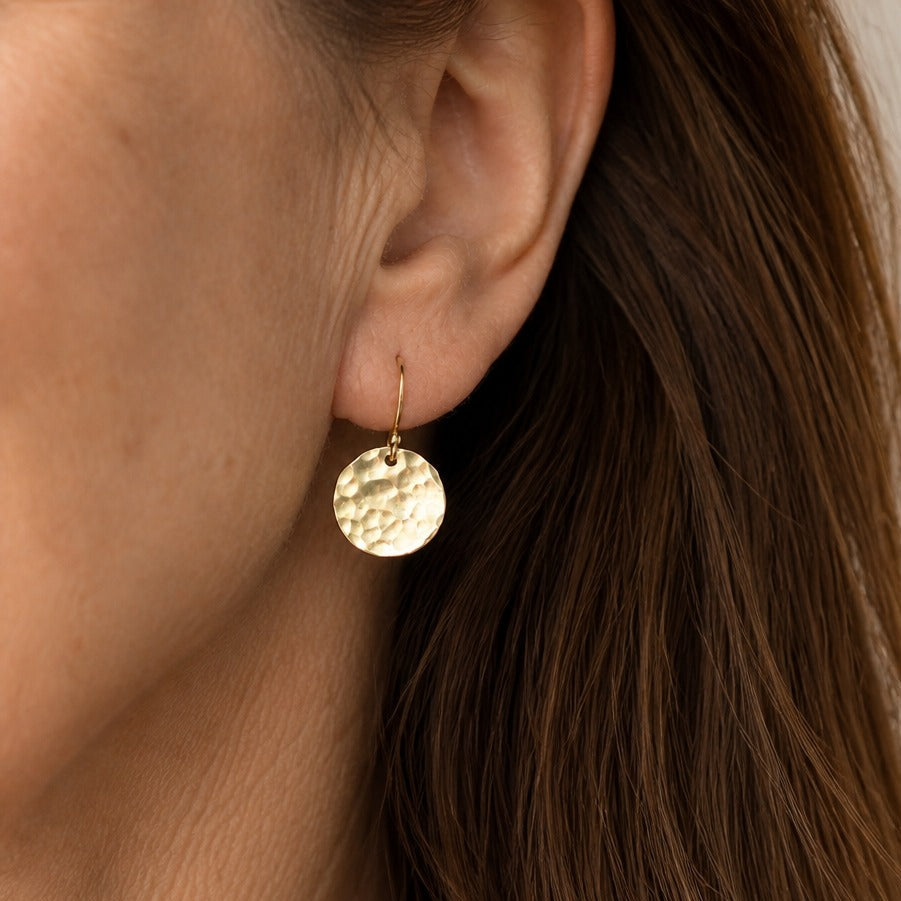 French Artisan Disc Earrings
