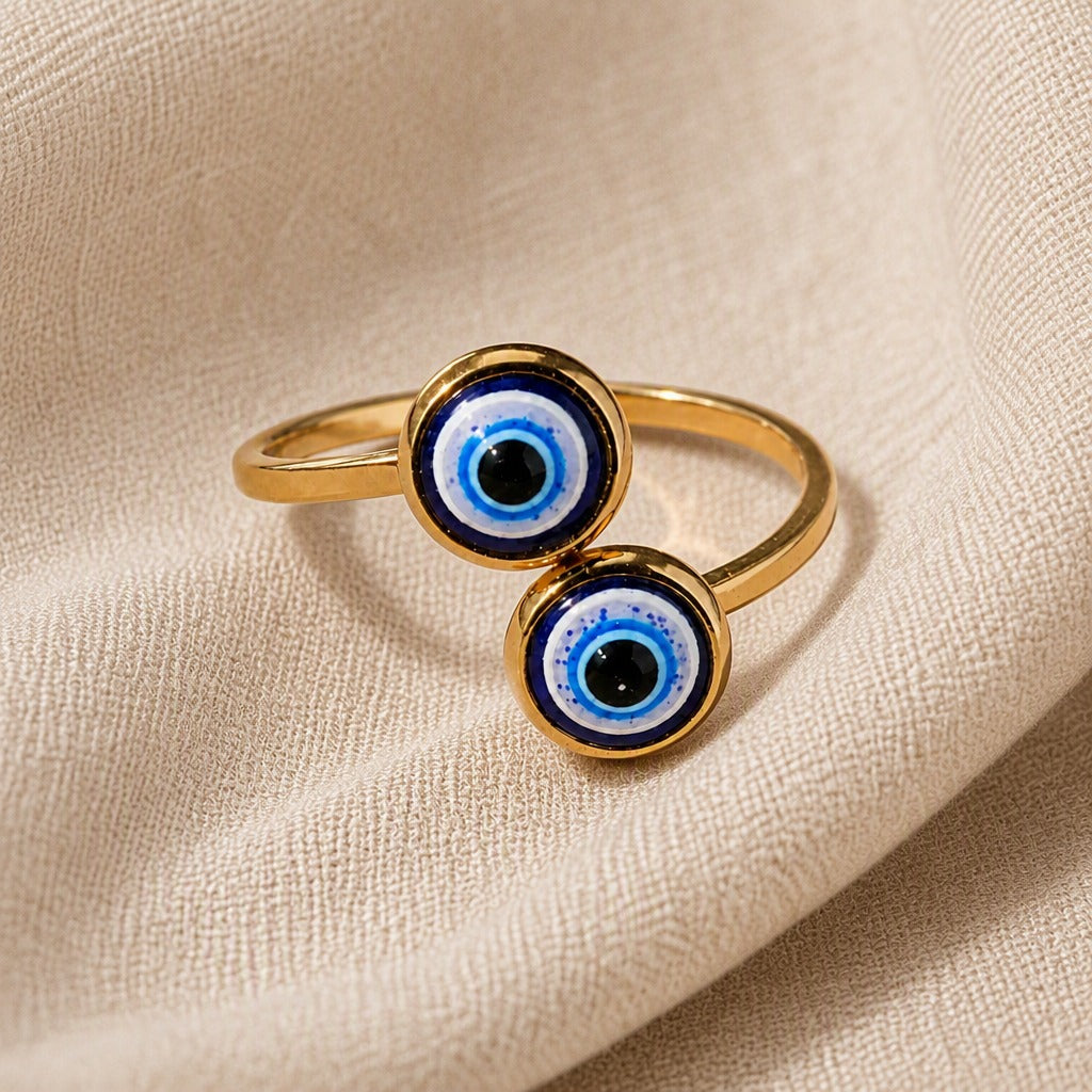Rosalie Evil Eye Gold Ring