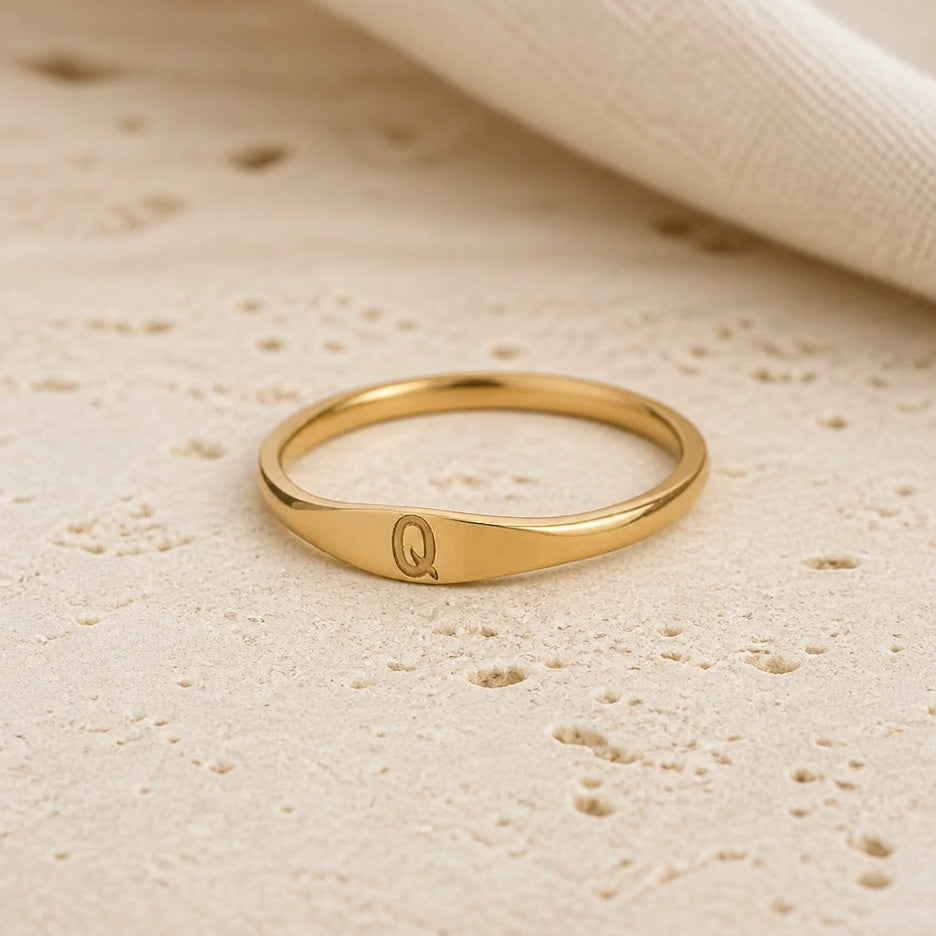 Liora Letter Ring Collection