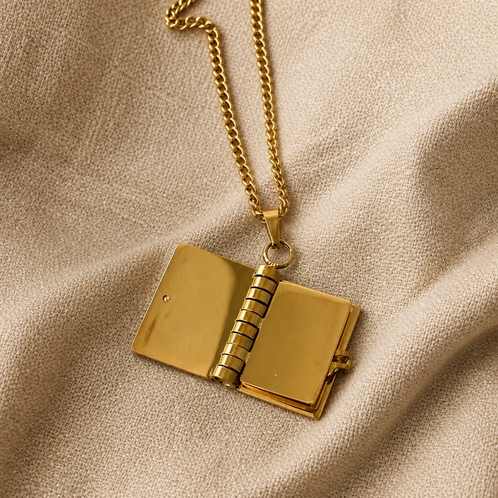 Literary Keepsake Book Pendant