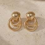 Timeless Circle Drop Earrings