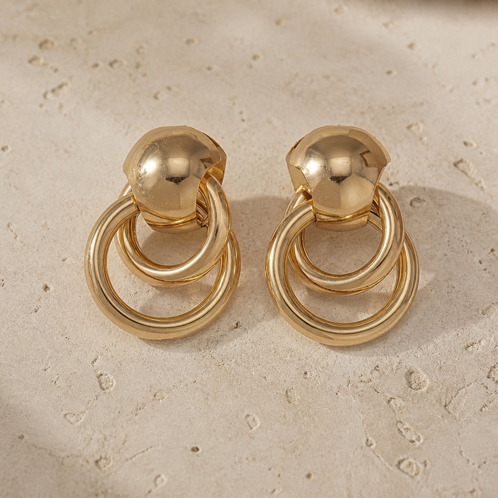 Timeless Circle Drop Earrings