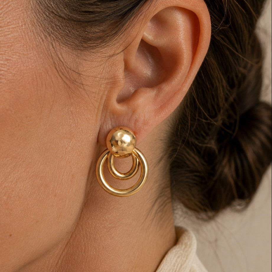 Timeless Circle Drop Earrings