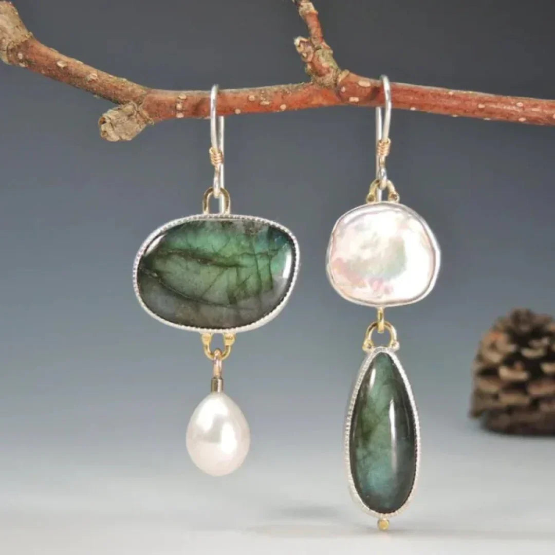Timeless Vintage Stone Earrings
