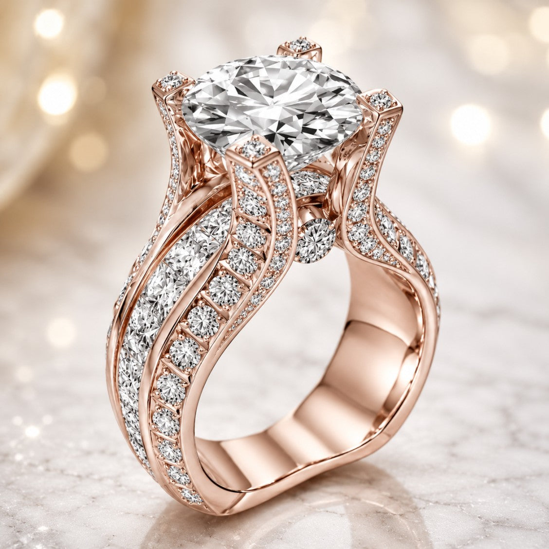 Exquisite Vintage Zirconia Ring