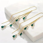 Calista Moreau Gold Tassel Earrings