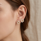 Luxe White Opal Earrings