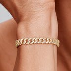 Pave Cuban Gold Bracelet