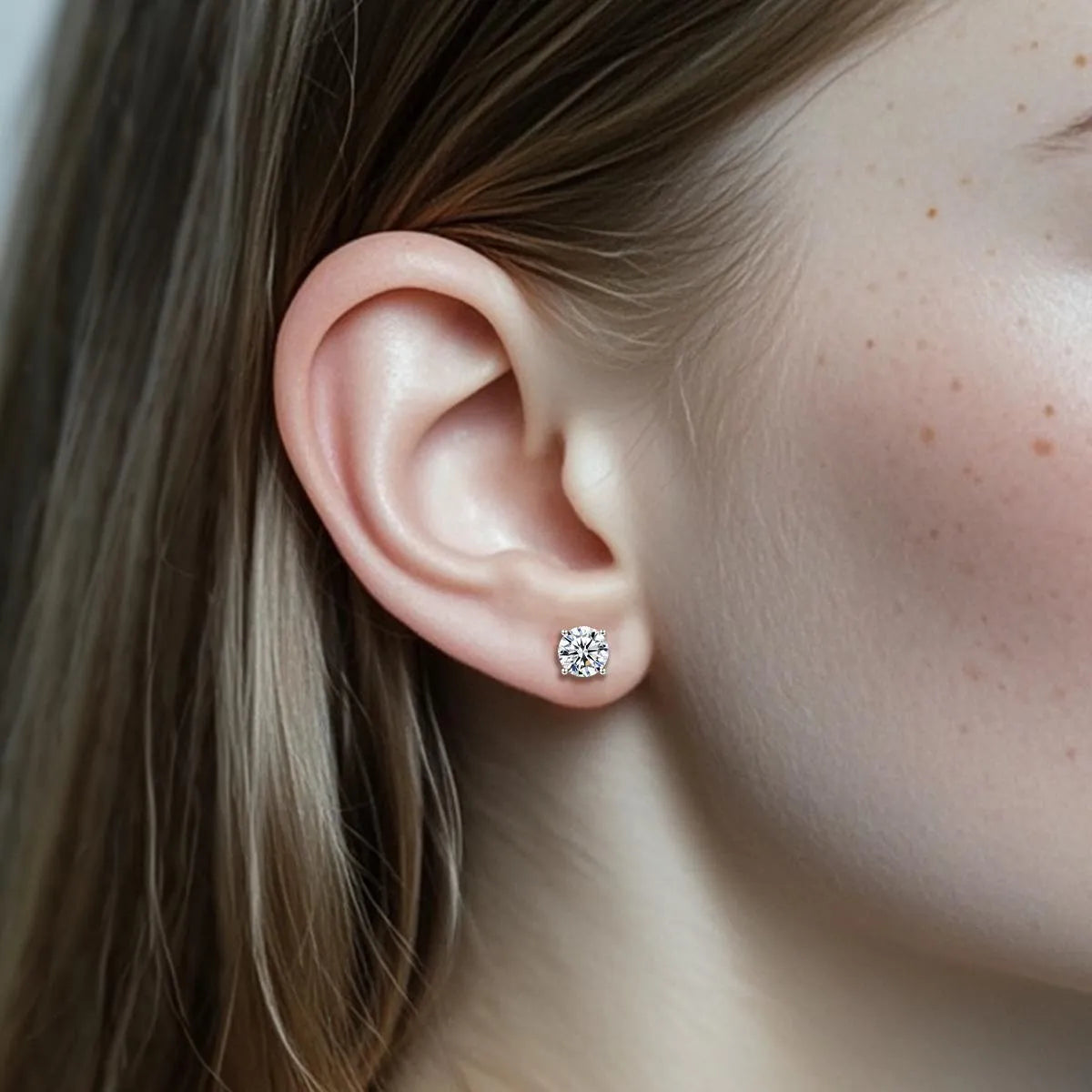 Classic Moissanite Stud Earrings