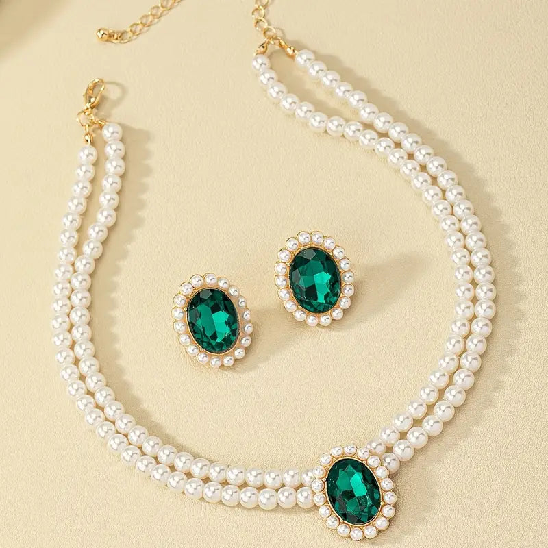 Evelina Marchand Emerald Set