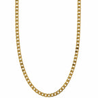 Flat Link Gold Chain Necklace