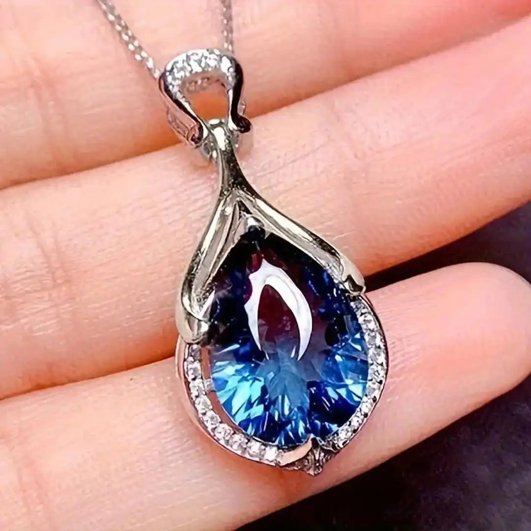 Crystal Teardrop Necklace