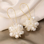 Exquisite White Flower Earrings