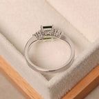 Crystal Solitaire Style Ring