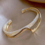 Soft Glow Opal Gold Bracelet