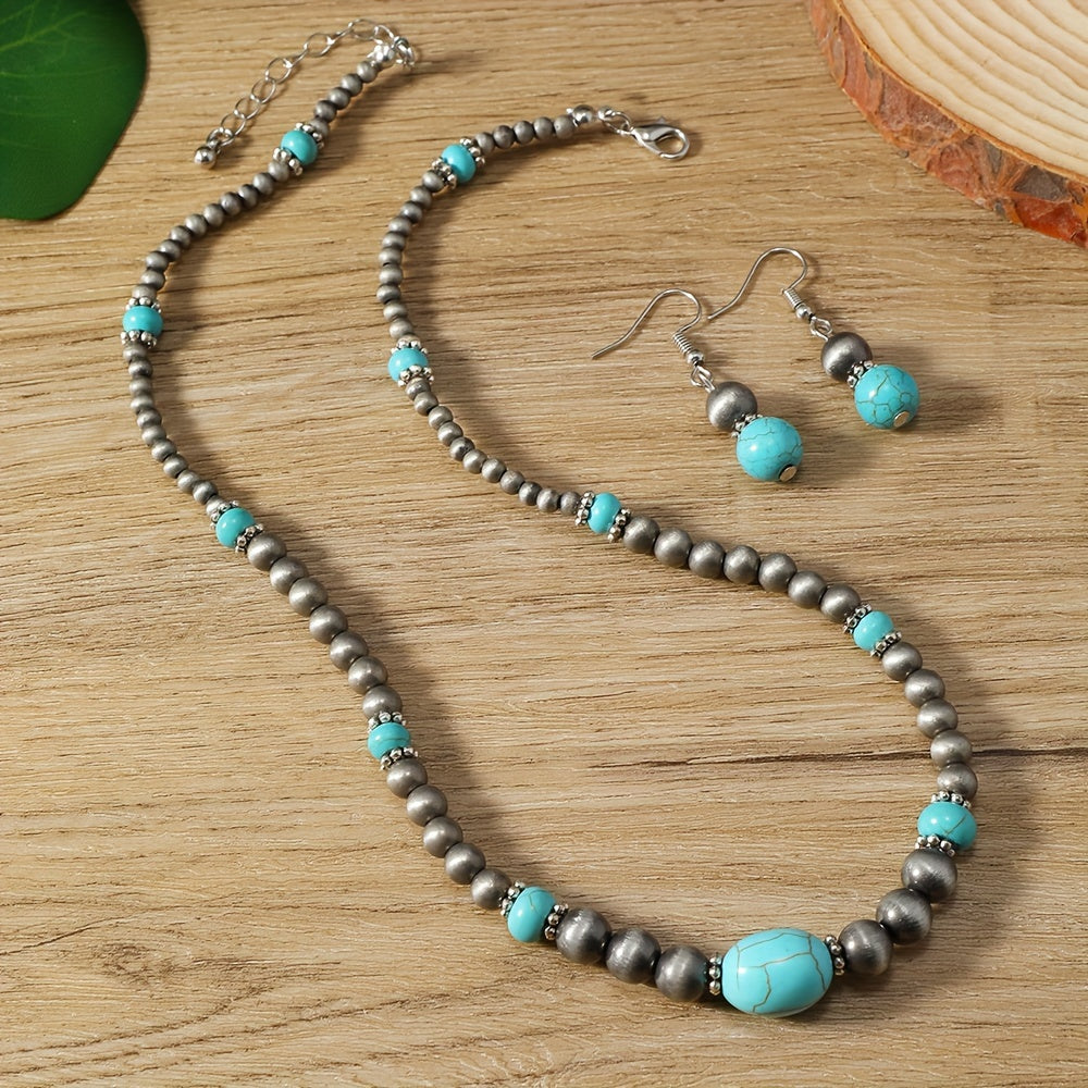 Retro Ethnic Turquoise Set