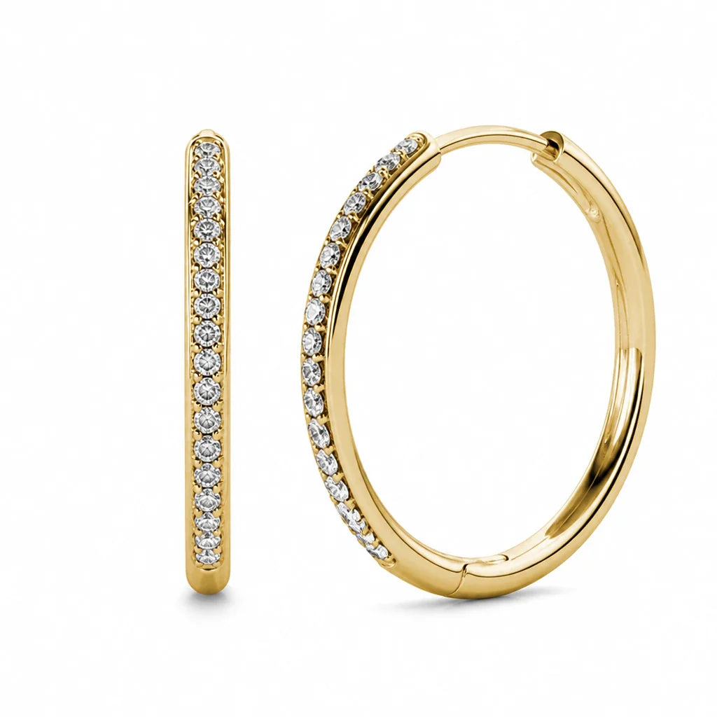 Sorel Pave Gold Timeless Earrings