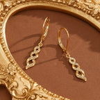 Shimmer Twist Hoop Earrings