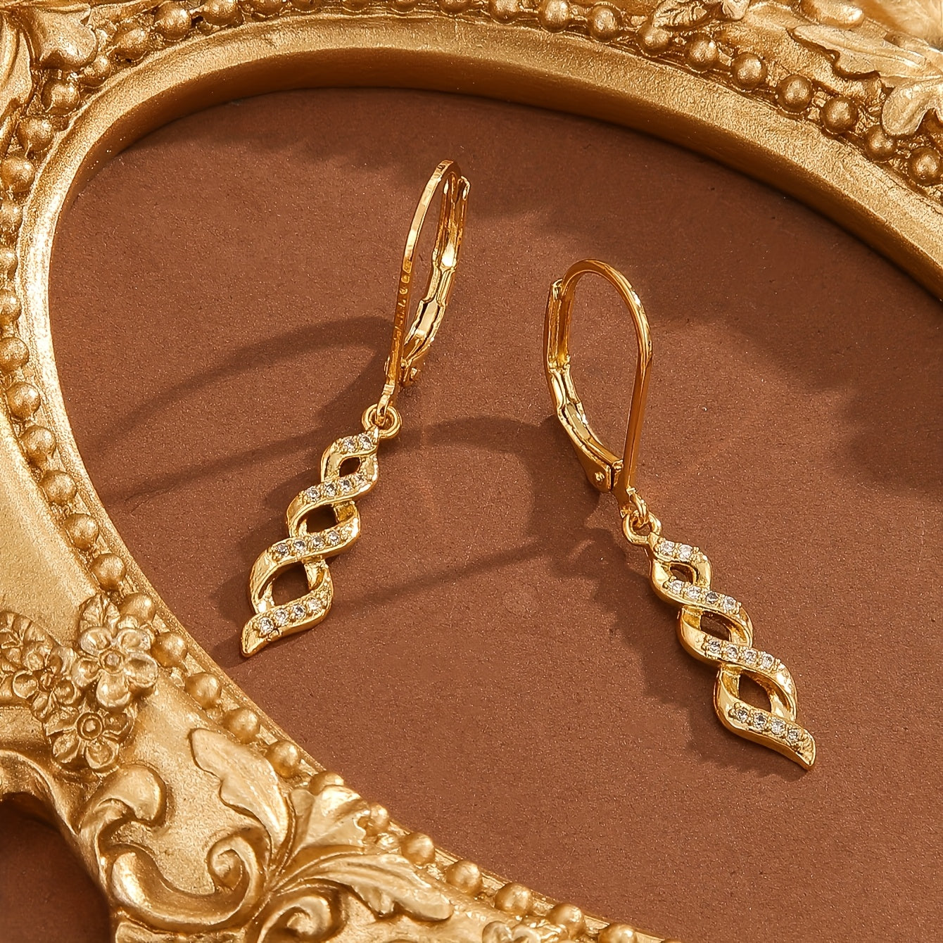 Shimmer Twist Hoop Earrings