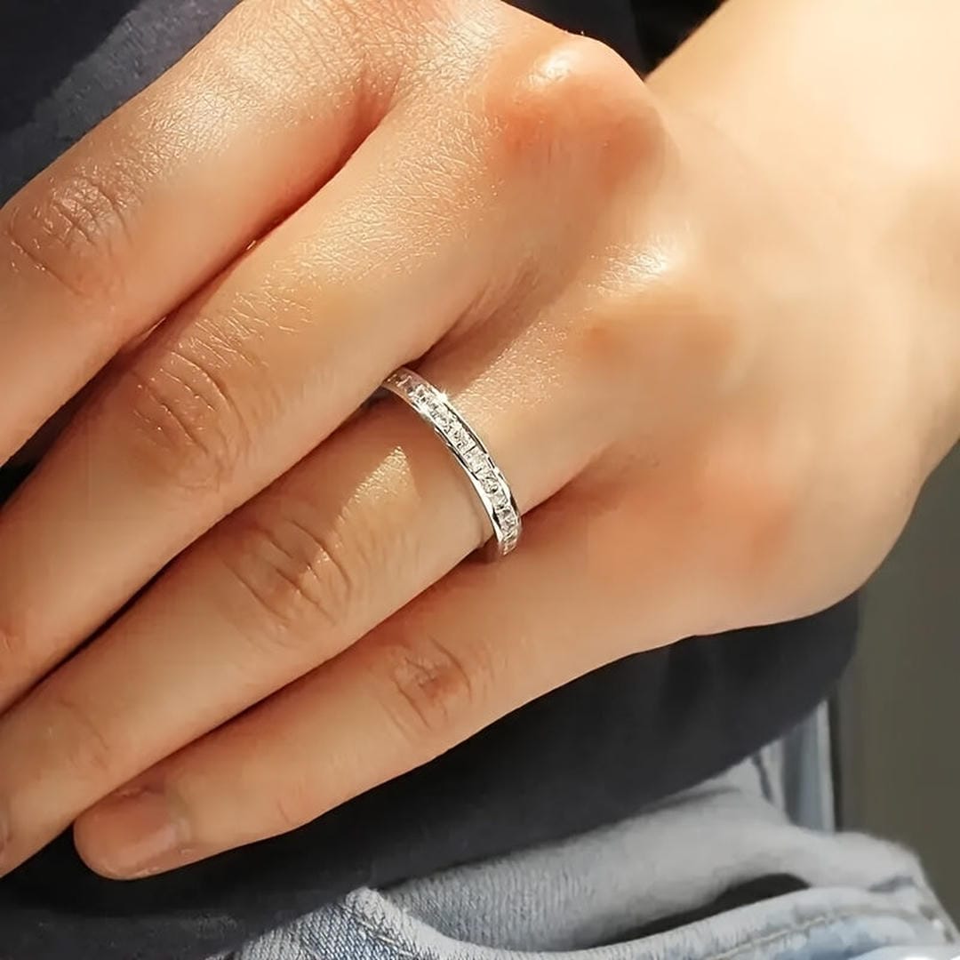 Dazzling Channel Stacking Ring