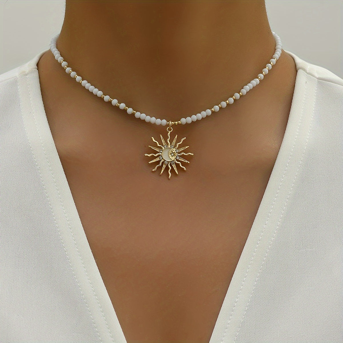 Astral Beaded Boho Choker