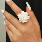 Timeless White Floral Ring