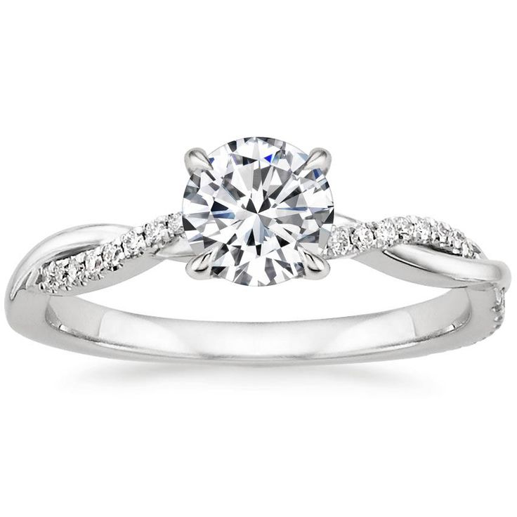 Le Jane Crystal White Gold Ring