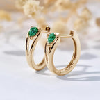 Amara Lavigne Emerald Earrings