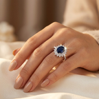 Vionne Sapphire Oval Ring