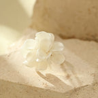 Timeless White Floral Ring